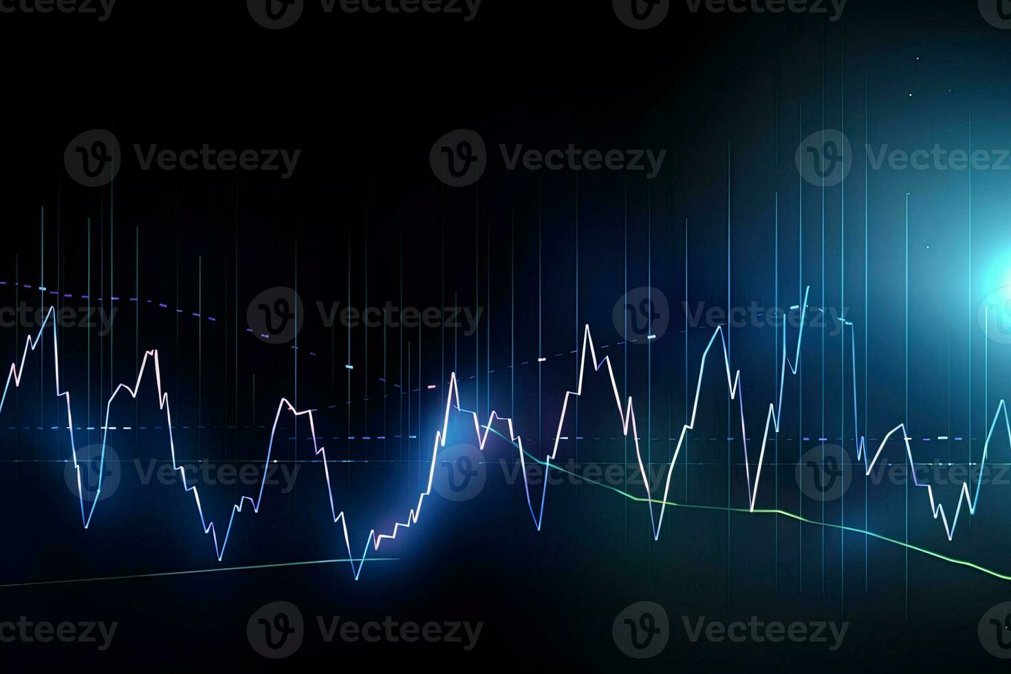 an image of a graph with a line going up. Generative AI photo