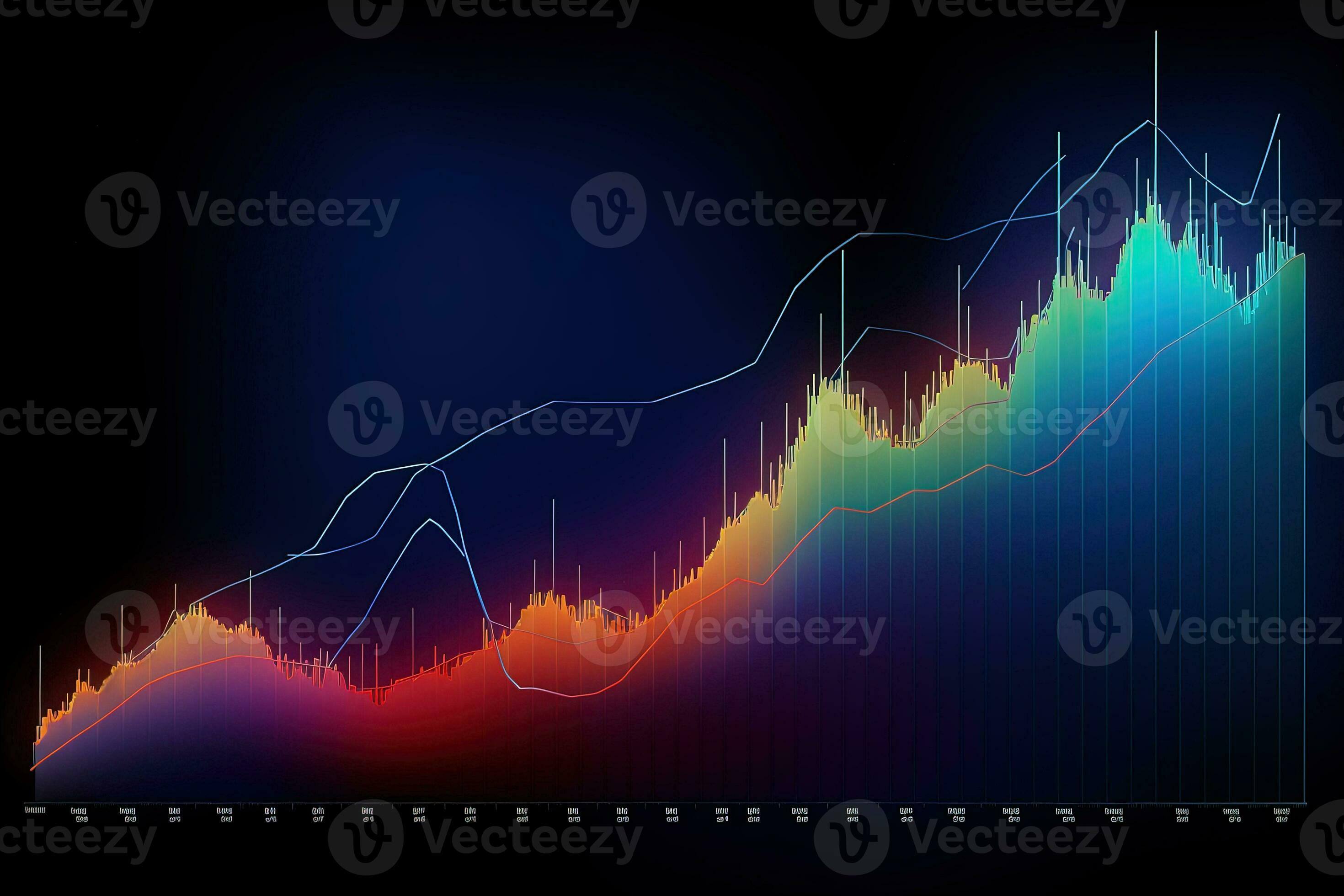 When Will The Stock Market Rise Again a graph showing the rise and fall of the stock market. Generative AI
