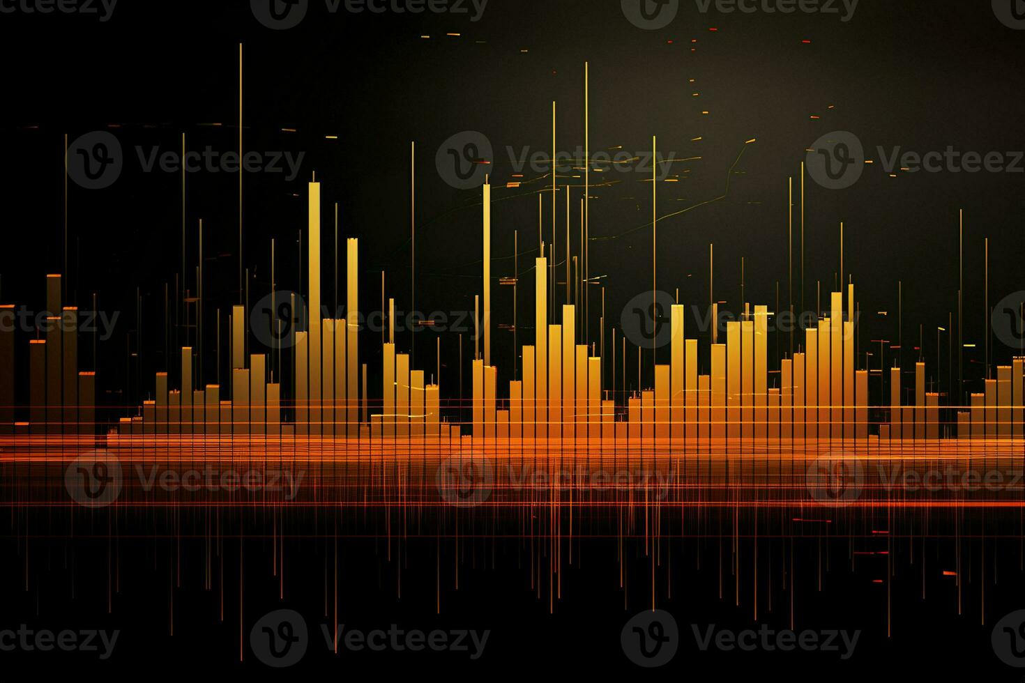 abstract image of a stock chart. Generative AI photo