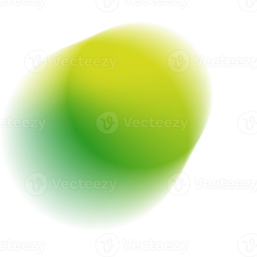 green gradient light isolated png