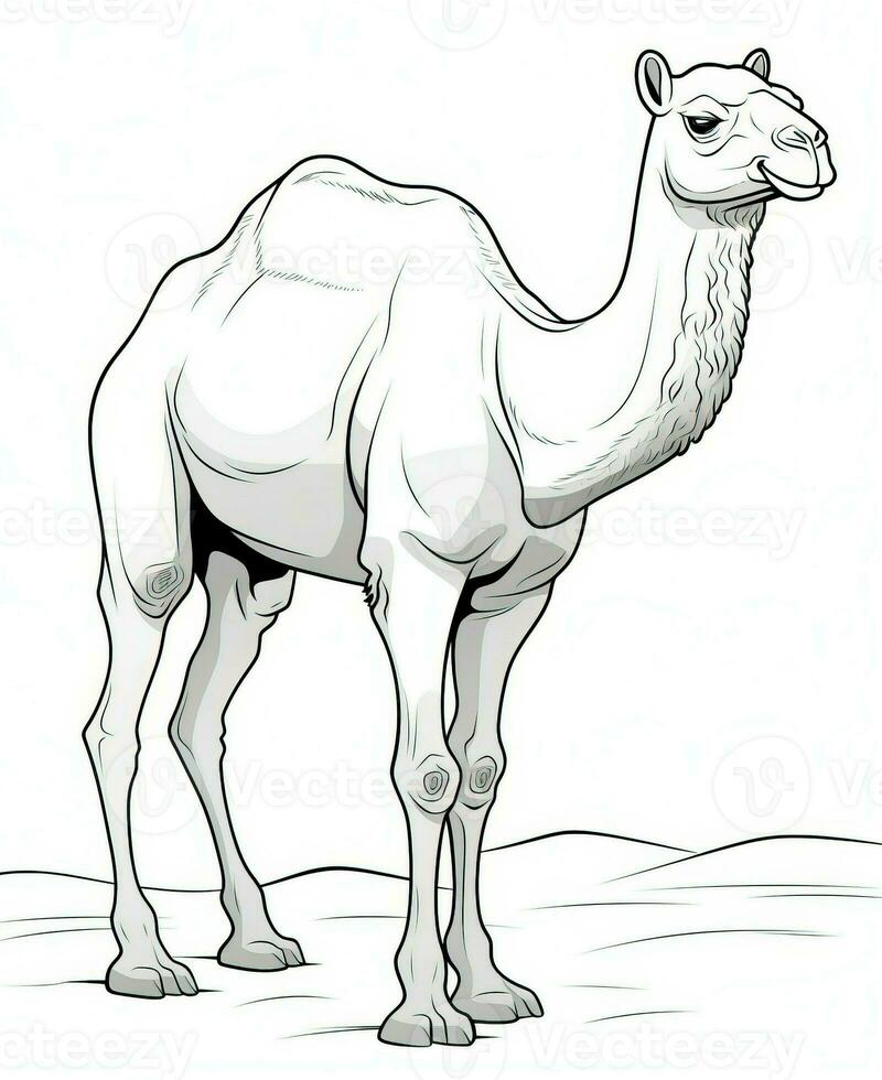 Camel clipart black and white online