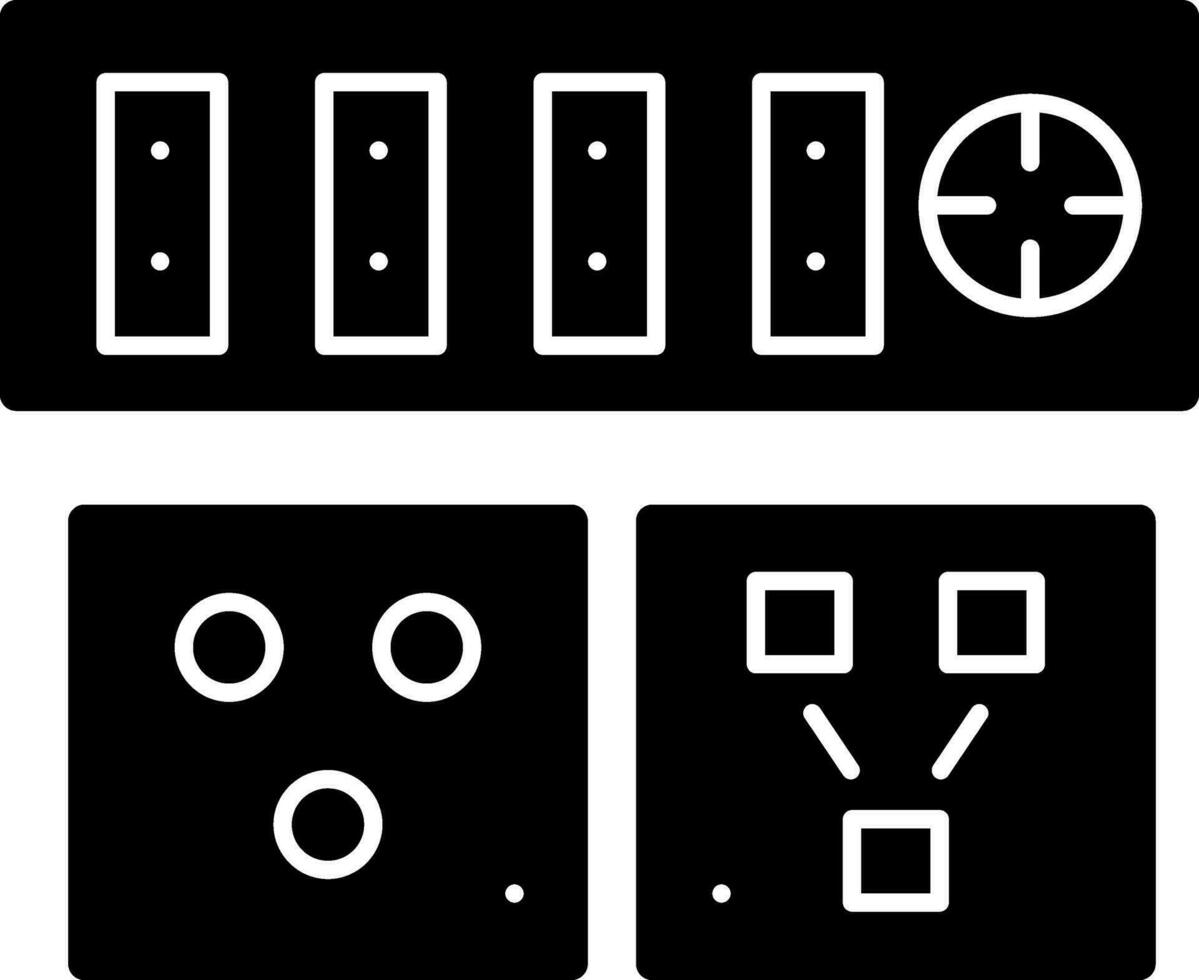 Electric outlet Vector Icon Design
