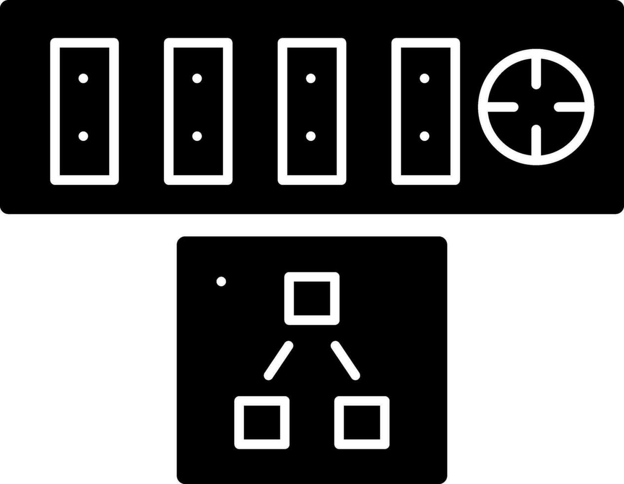 Wall socket Vector Icon Design