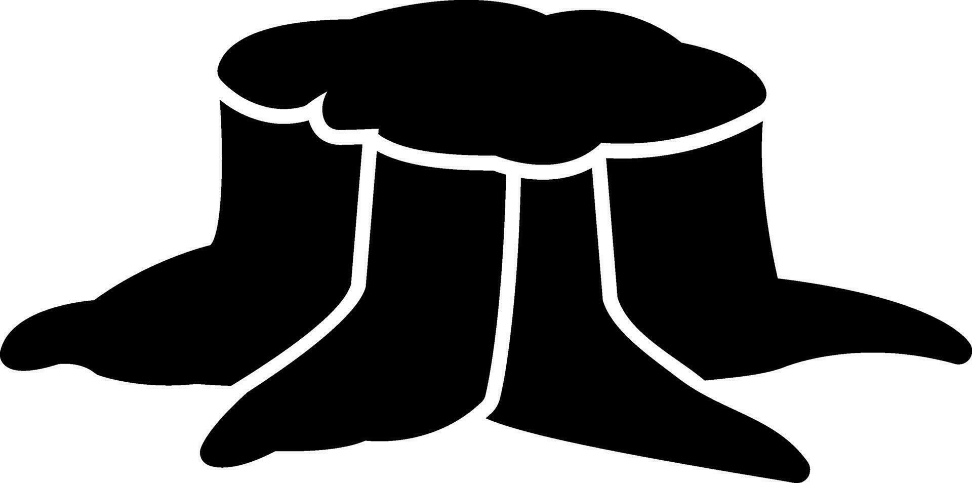 Stump Vector Icon Design