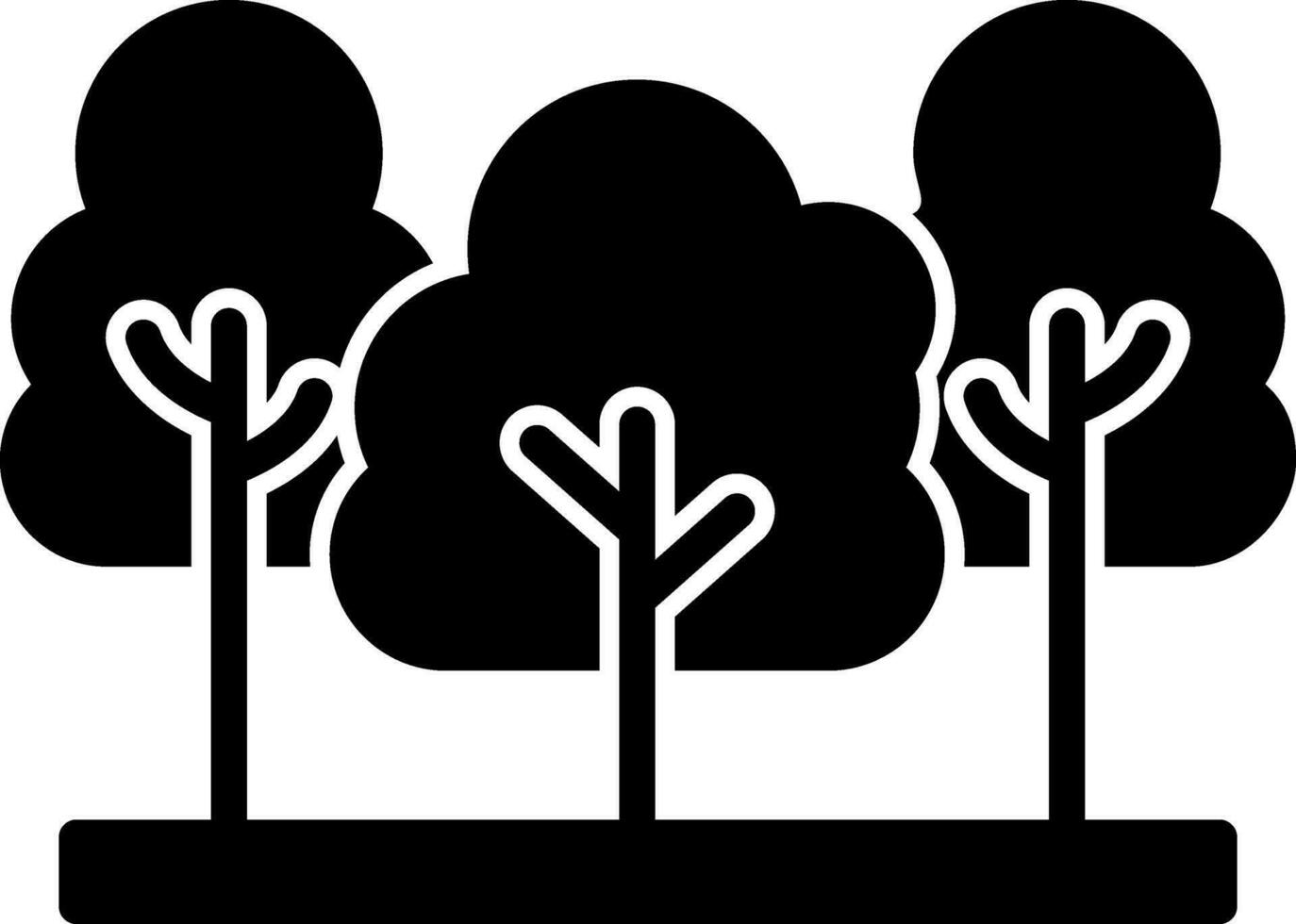 diseño de icono de vector de árbol