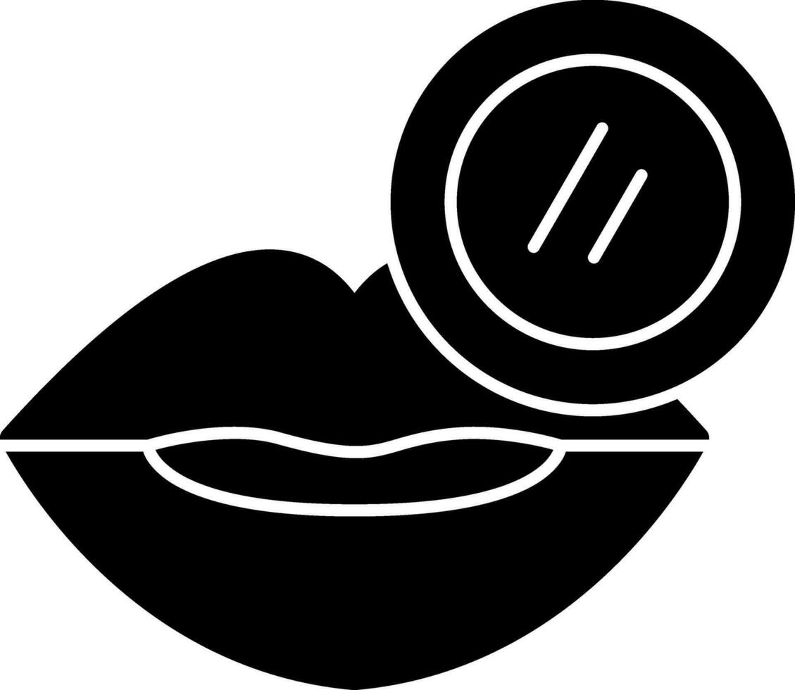Lip Scrub Vector Icon Design