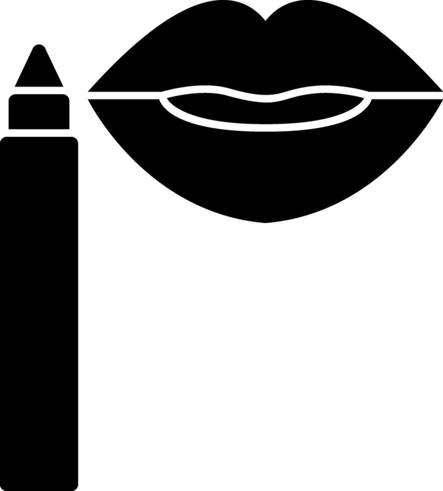 Lip Stain Vector Icon Design