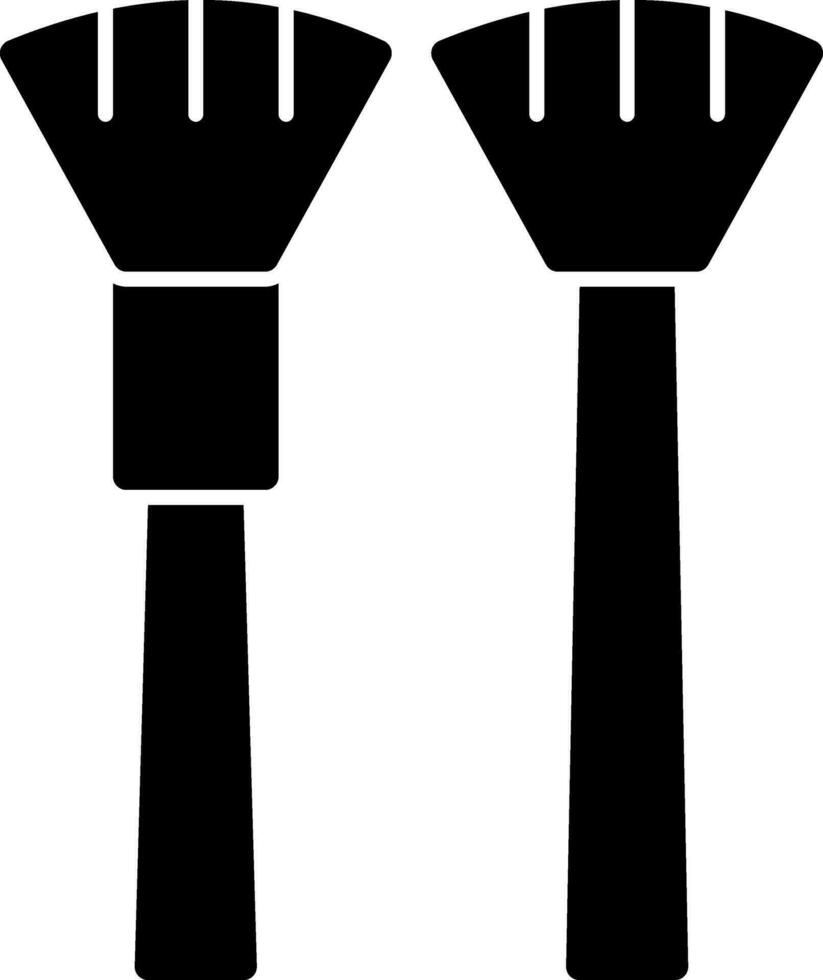 Fan Brush Vector Icon Design