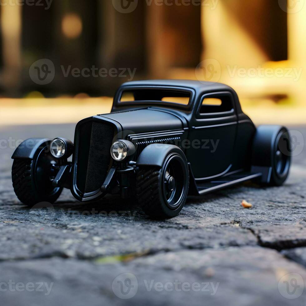 famous toy car focus, ai generative photo