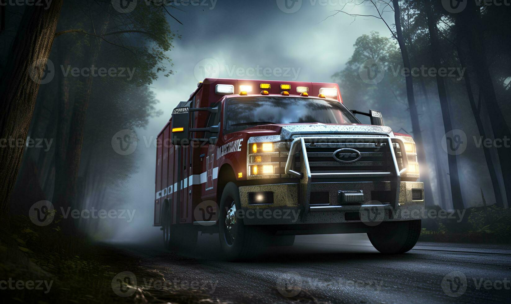 ambulance on the way, ai generative photo