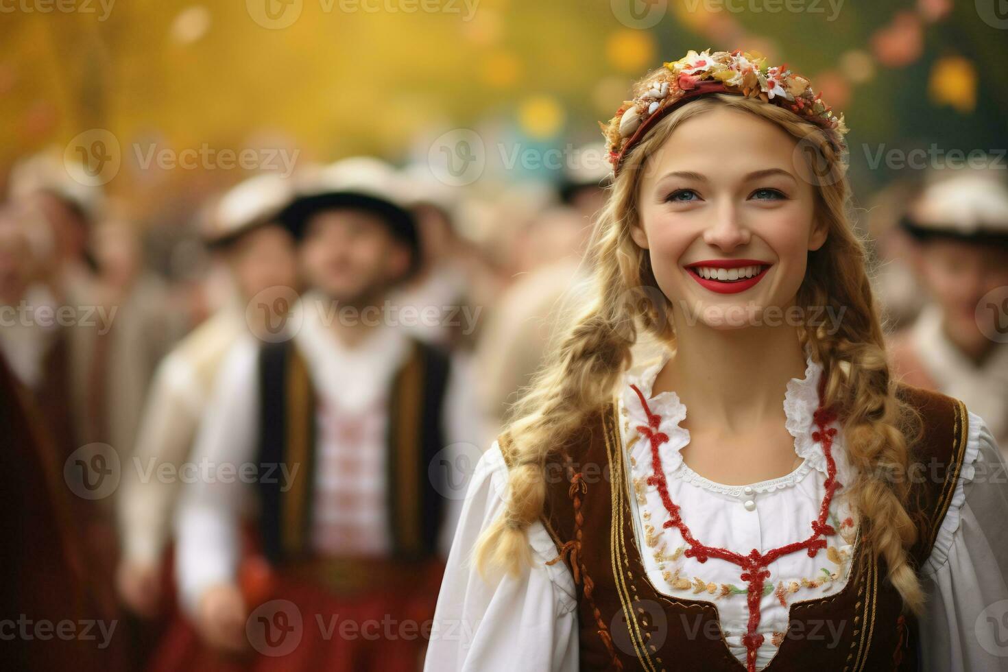 Octoberfest event in munich germany AI Generative photo