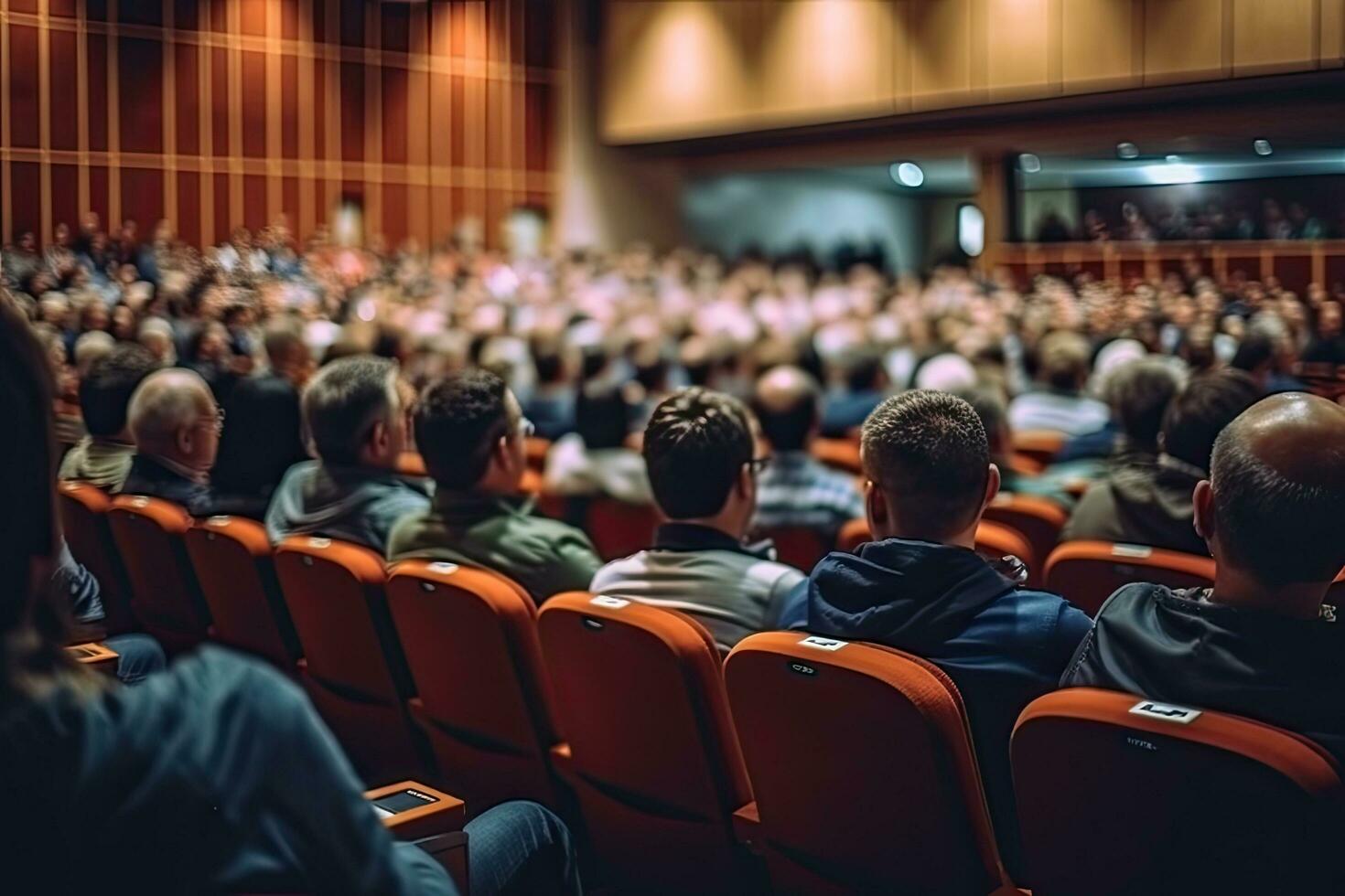 Audience at the conference hall. Entrepreneurship club.  , Generative AI. photo