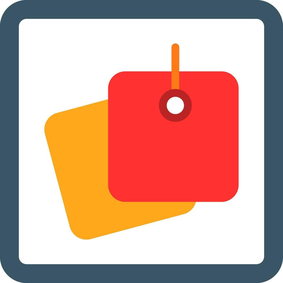 Sticky Notes Vector Icon Design