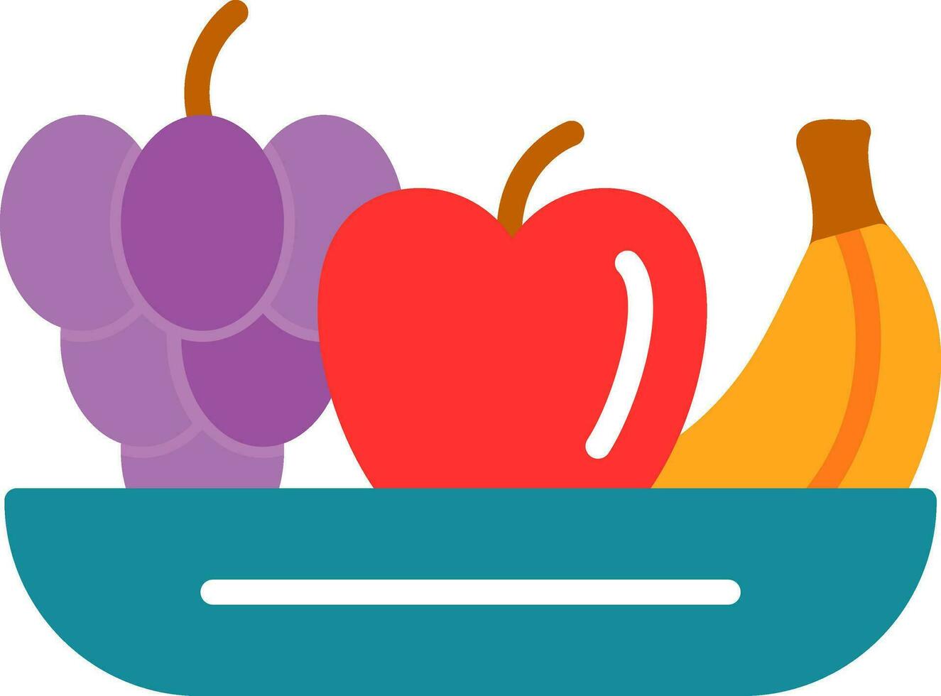 Fruta ensalada vector icono diseño