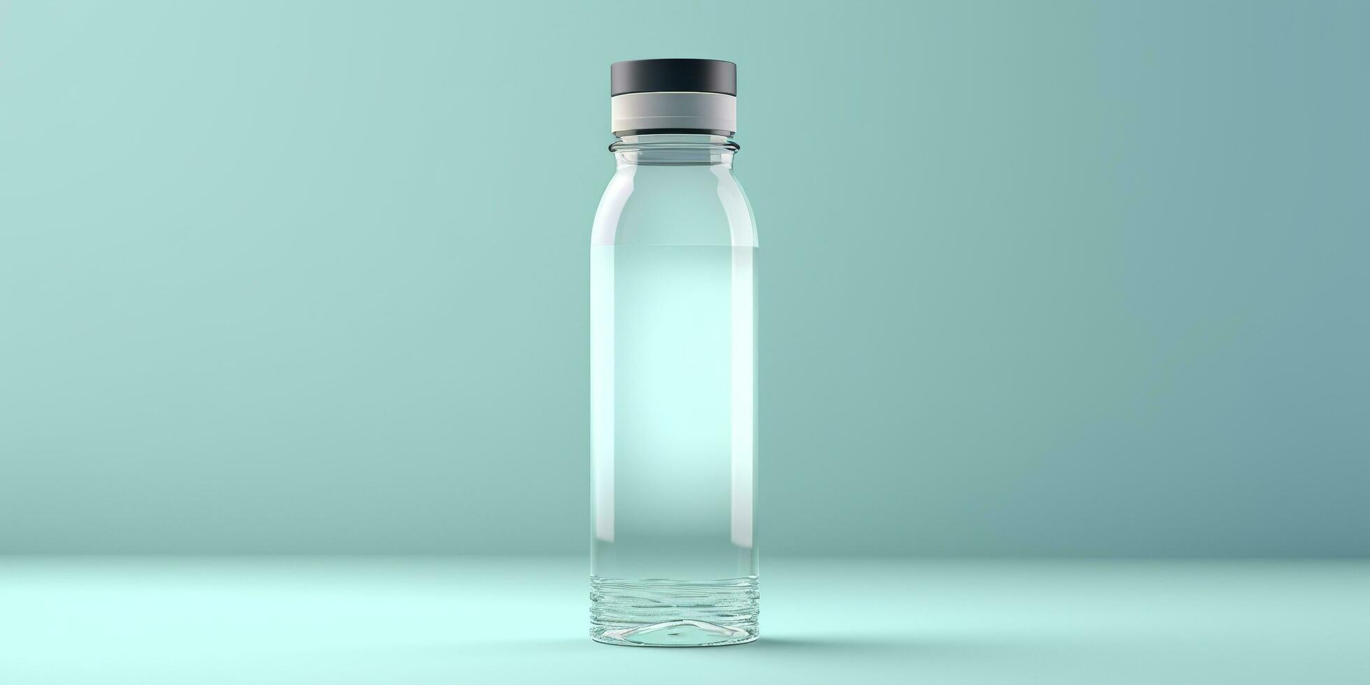 Water Bottle with beautiful background. Generative AI photo