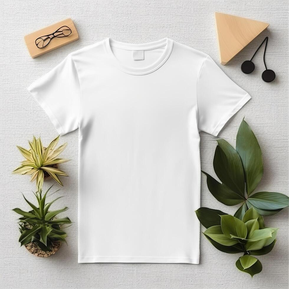 T Shirt Mockup. Generative AI photo