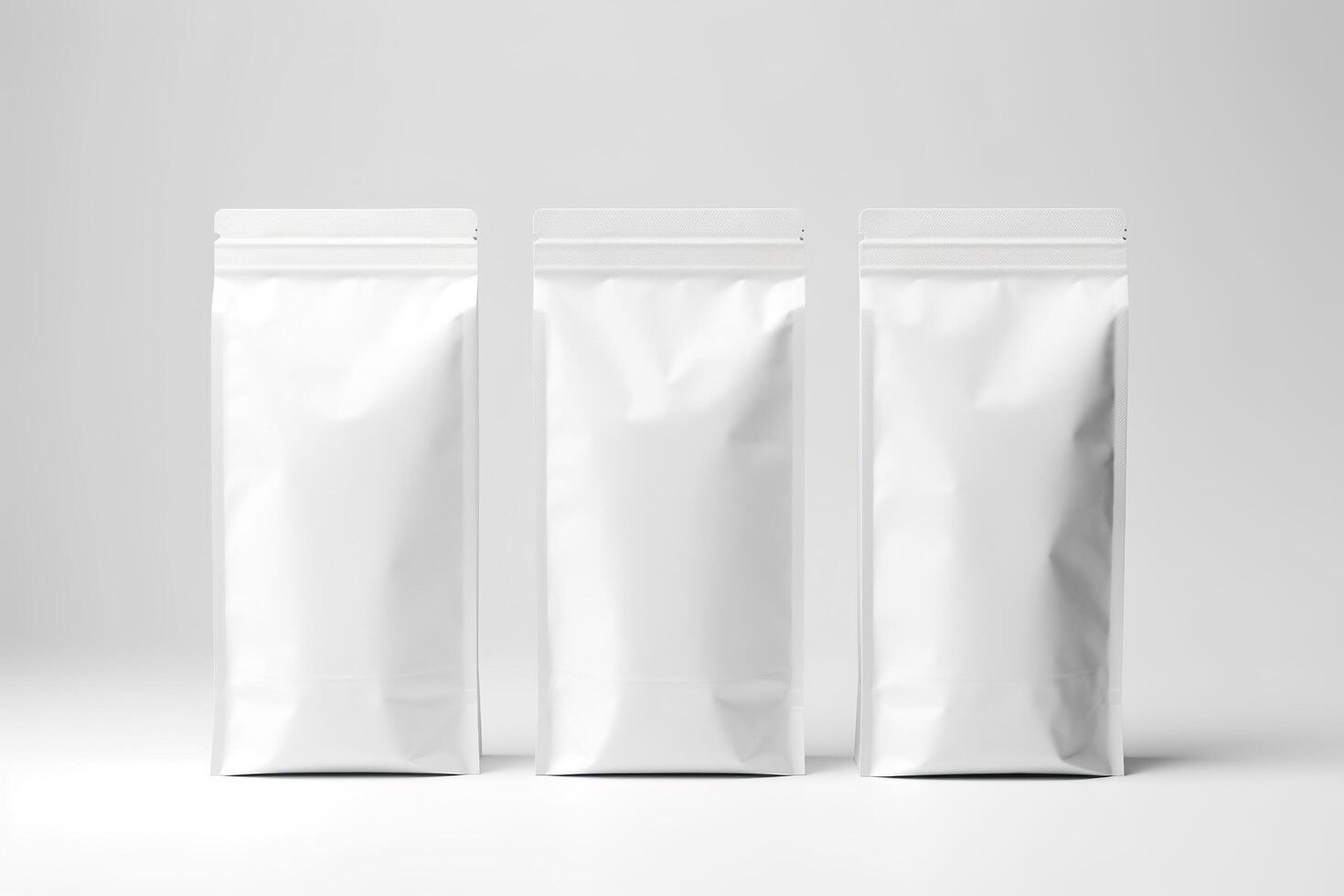 Blank Bag mockup design on white background. Generative AI photo