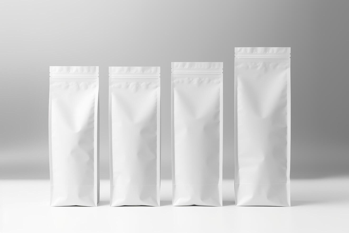 Blank Bag mockup design on white background. Generative AI photo