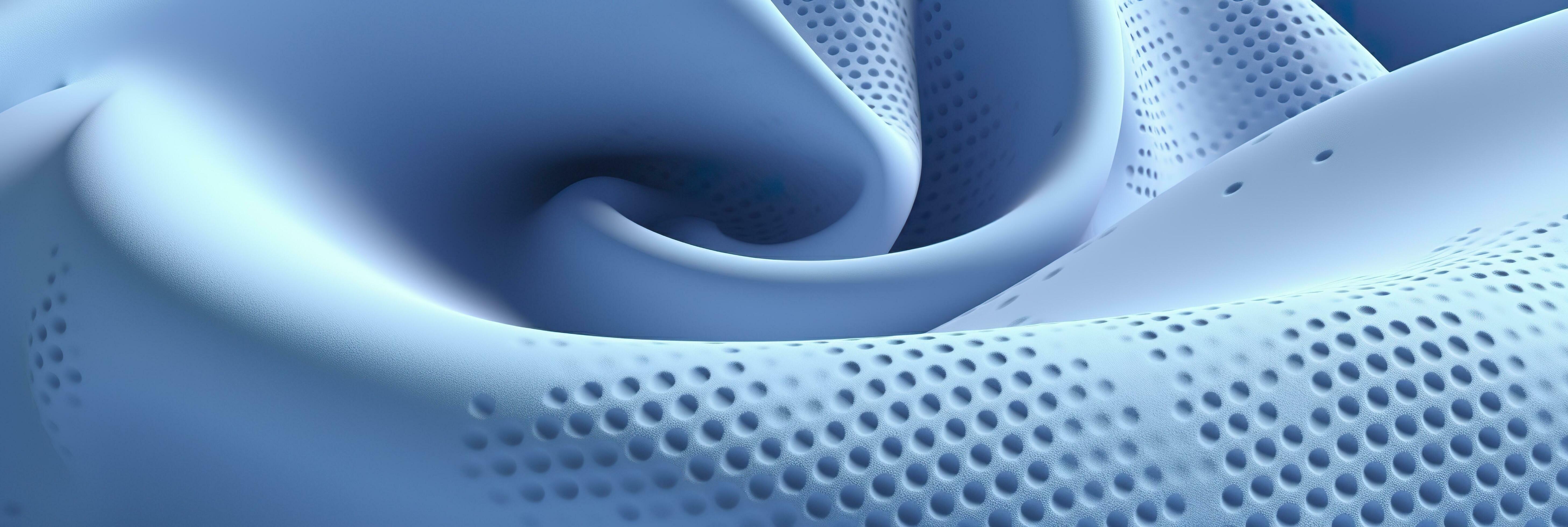 Breathable fabric dry light blue soft mesh holes floating light blue  background. Generative AI 29273085 Stock Photo at Vecteezy