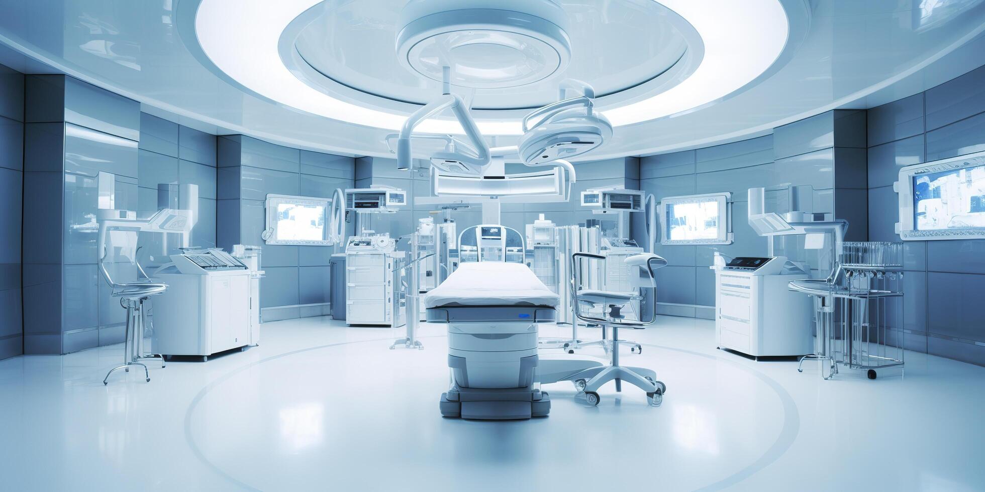 minimalistic design Interior of operating room in modern clinic. AI Generative photo