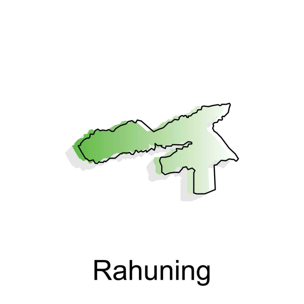 Map City of Rahuning Logo Vector Design. Abstract, designs concept, logos, logotype element for template.