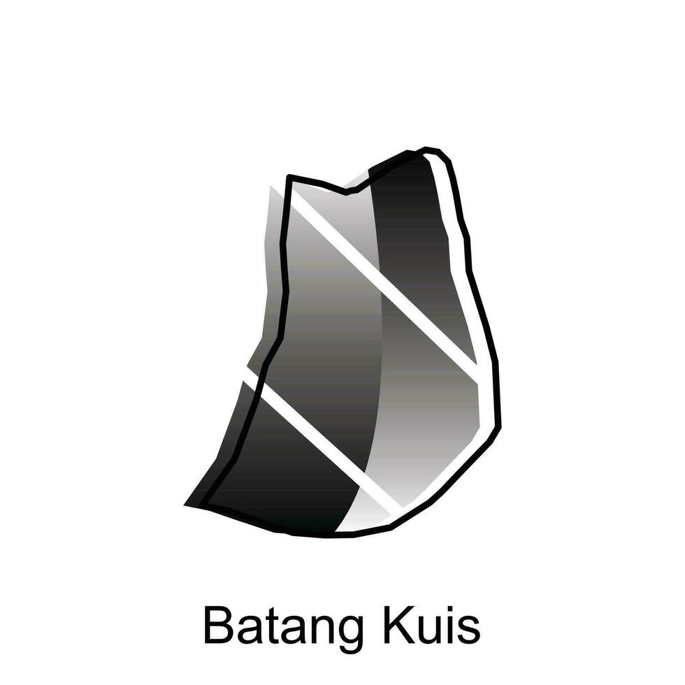 alto detallado vector mapa de batang kuis ciudad moderno describir, logo vector diseño. abstracto, diseños concepto, logo, logotipo elemento para modelo.