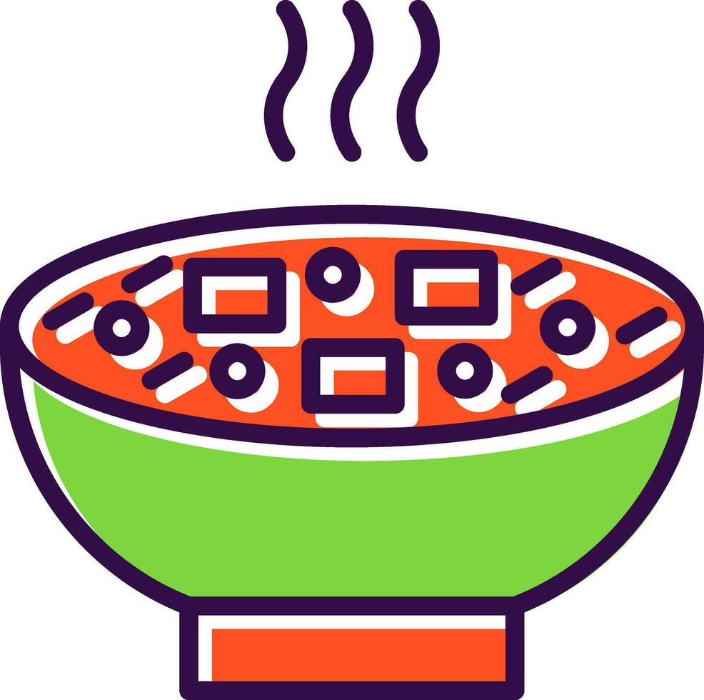 Miso Soup Vector Icon Design