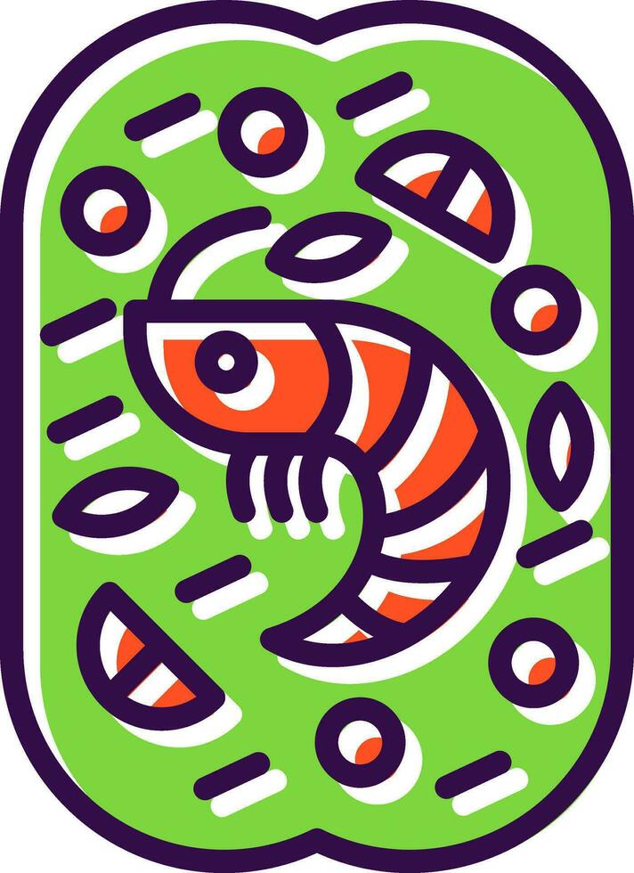 Lobster Roll Vector Icon Design