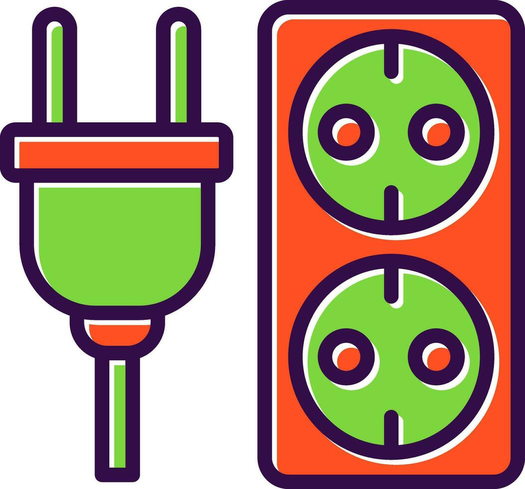 Electric socket Vector Icon Design