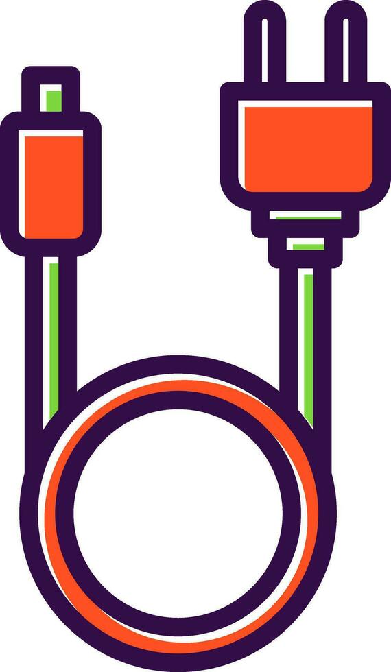 Search Cable Vector Icon Design