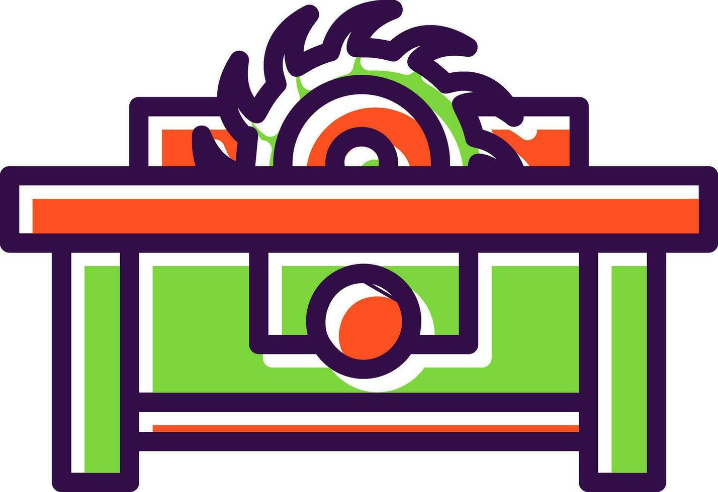 Table saw Vector Icon Design