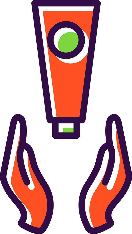 Hand Cream Vector Icon Design