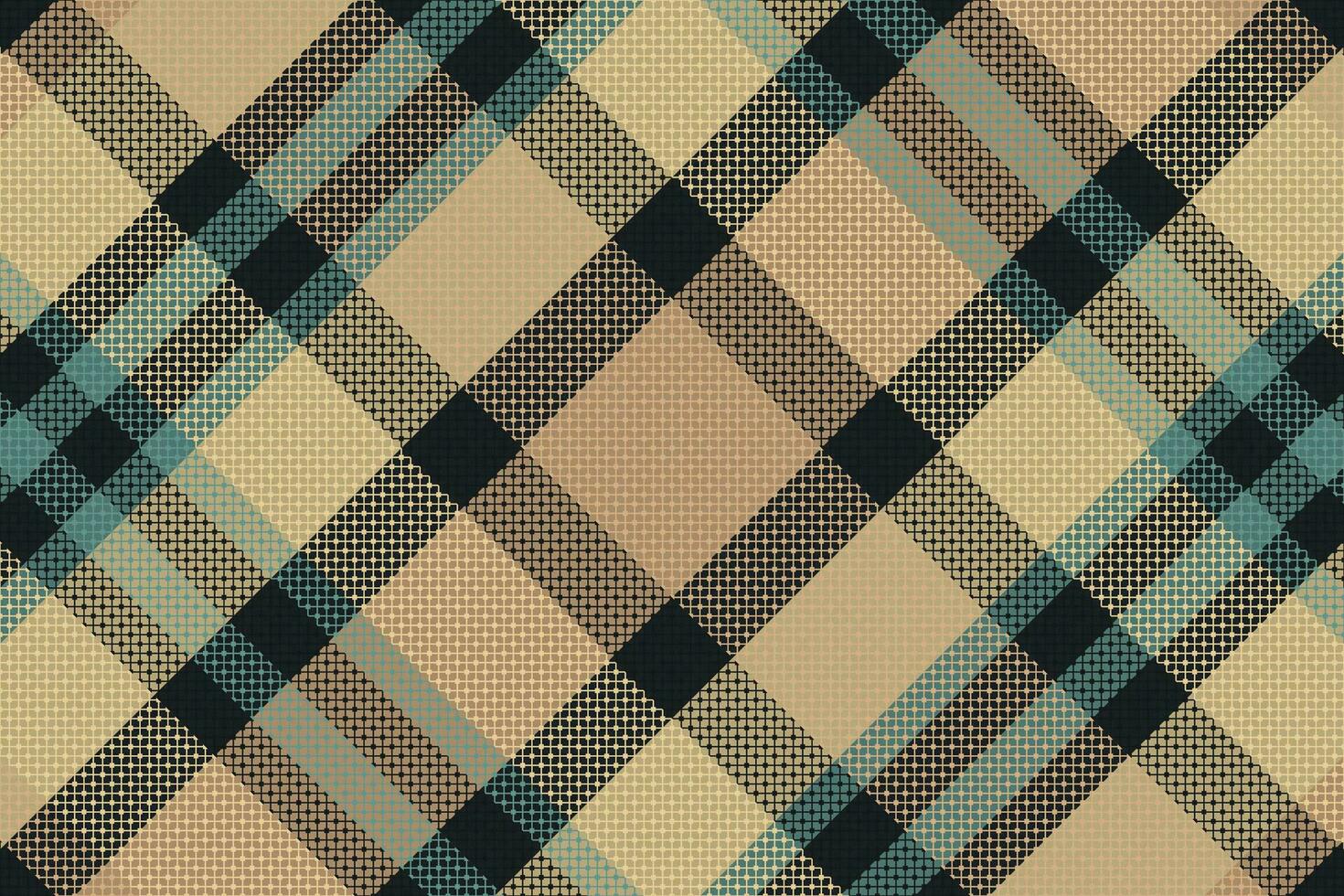 Tartan plaid pattern with texture and coffee color. vector