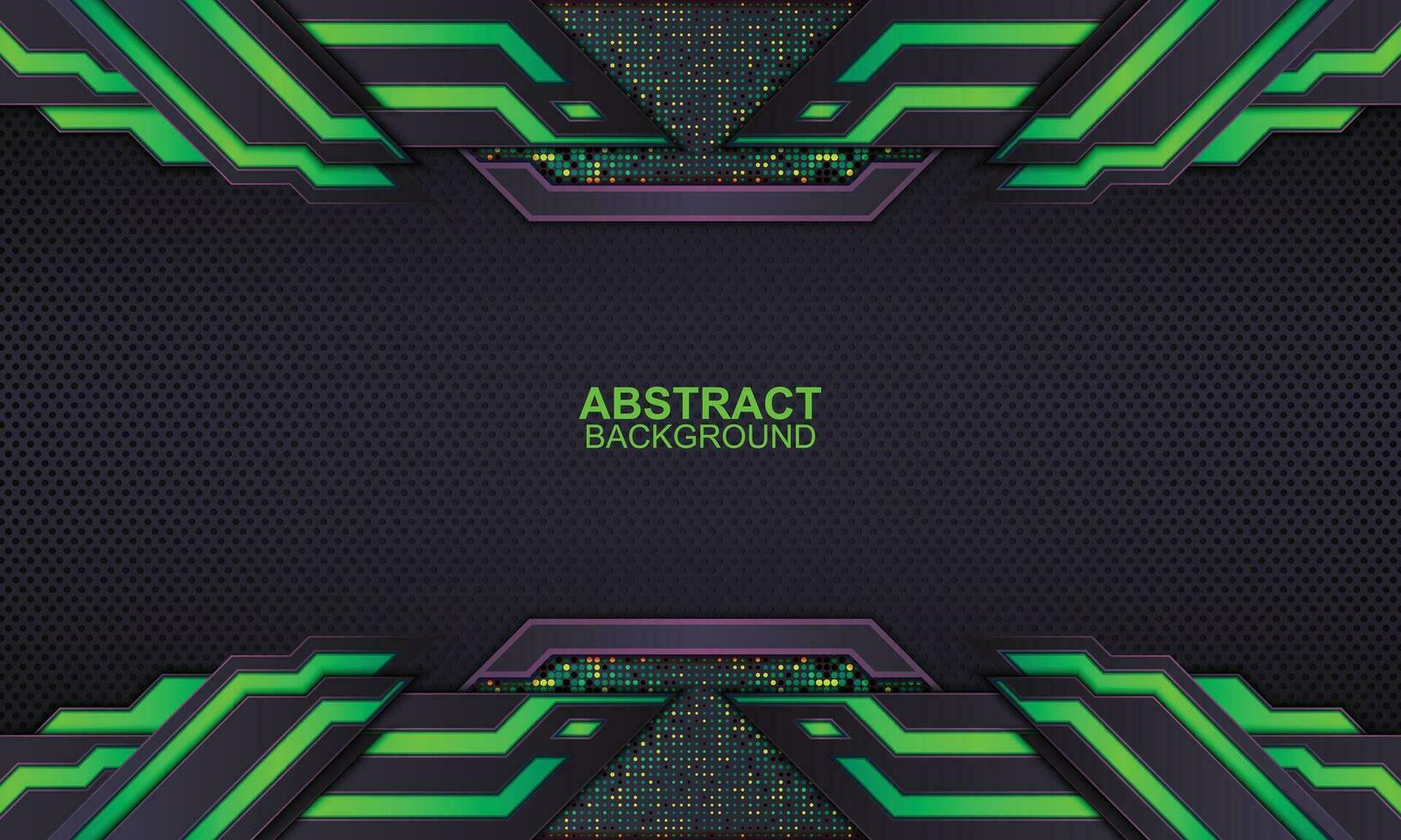 Technology background with neon stripes. vector