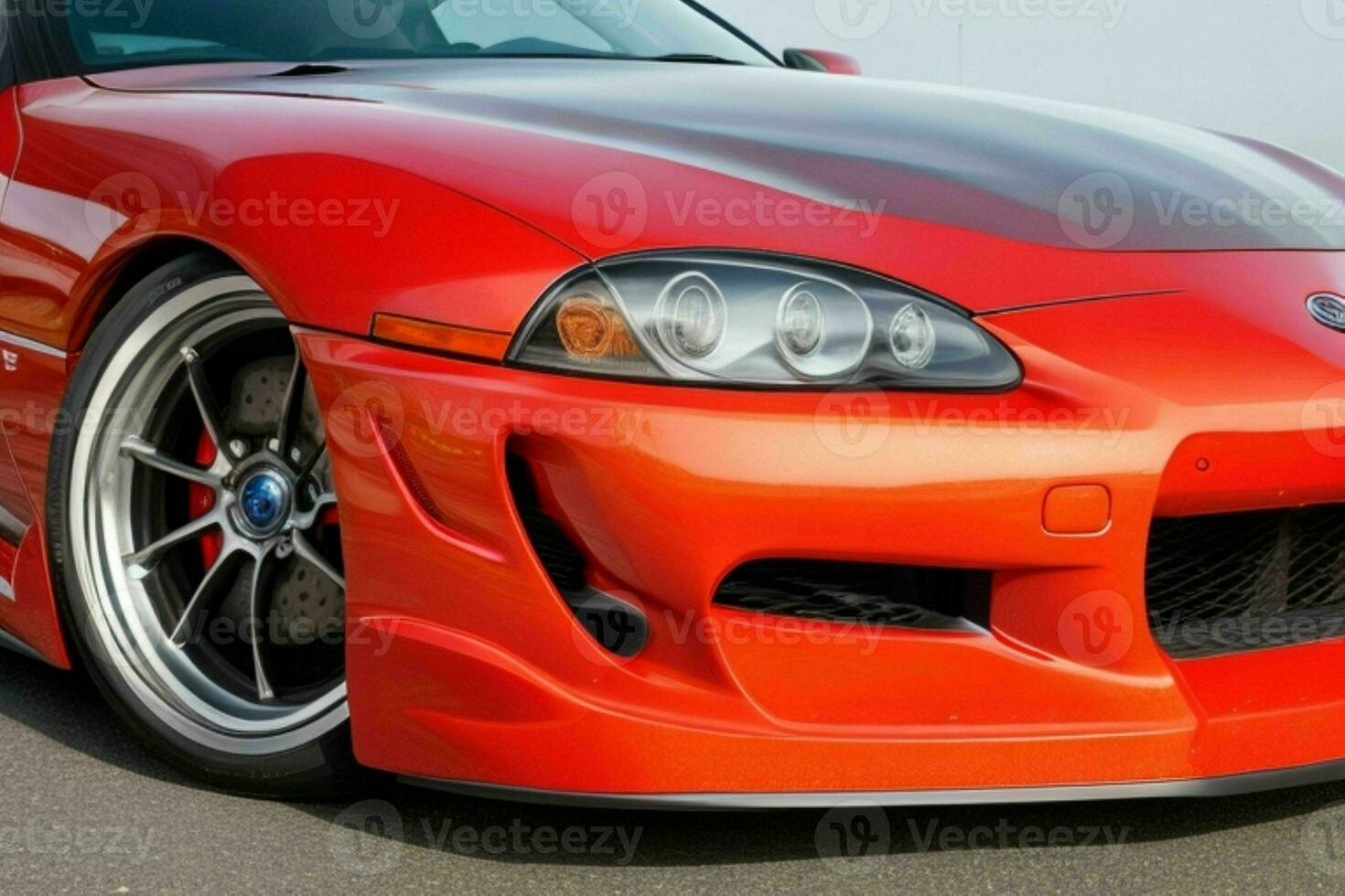 Sport car Toyota Supra JDM.  AI Generative Pro Photo