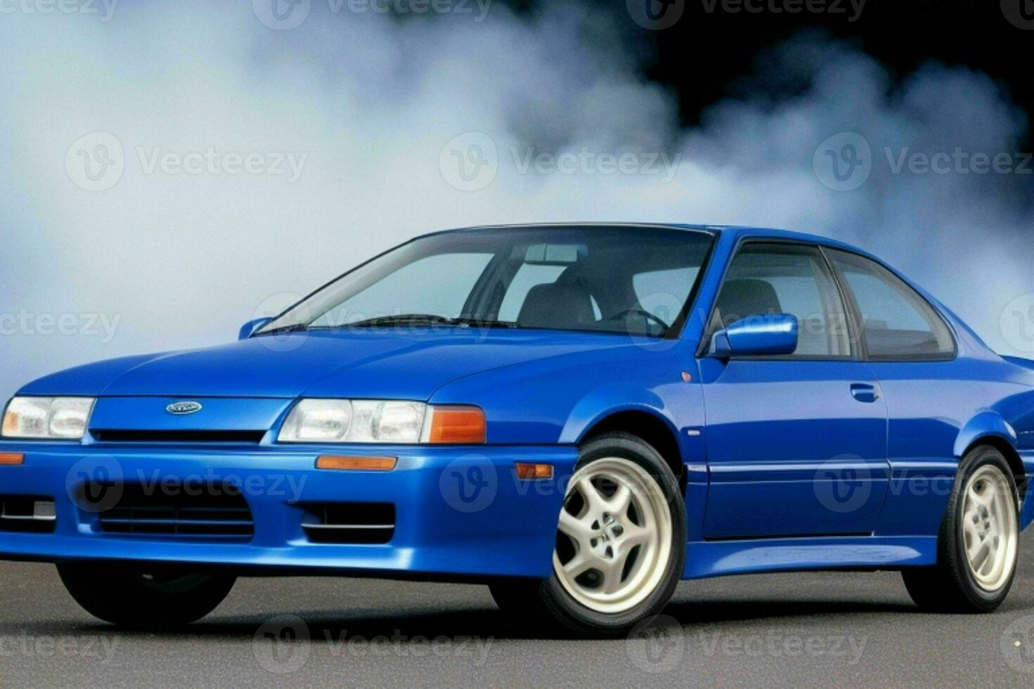 Sport car Subaru SVX 1990 JDM.  AI Generative Pro Photo