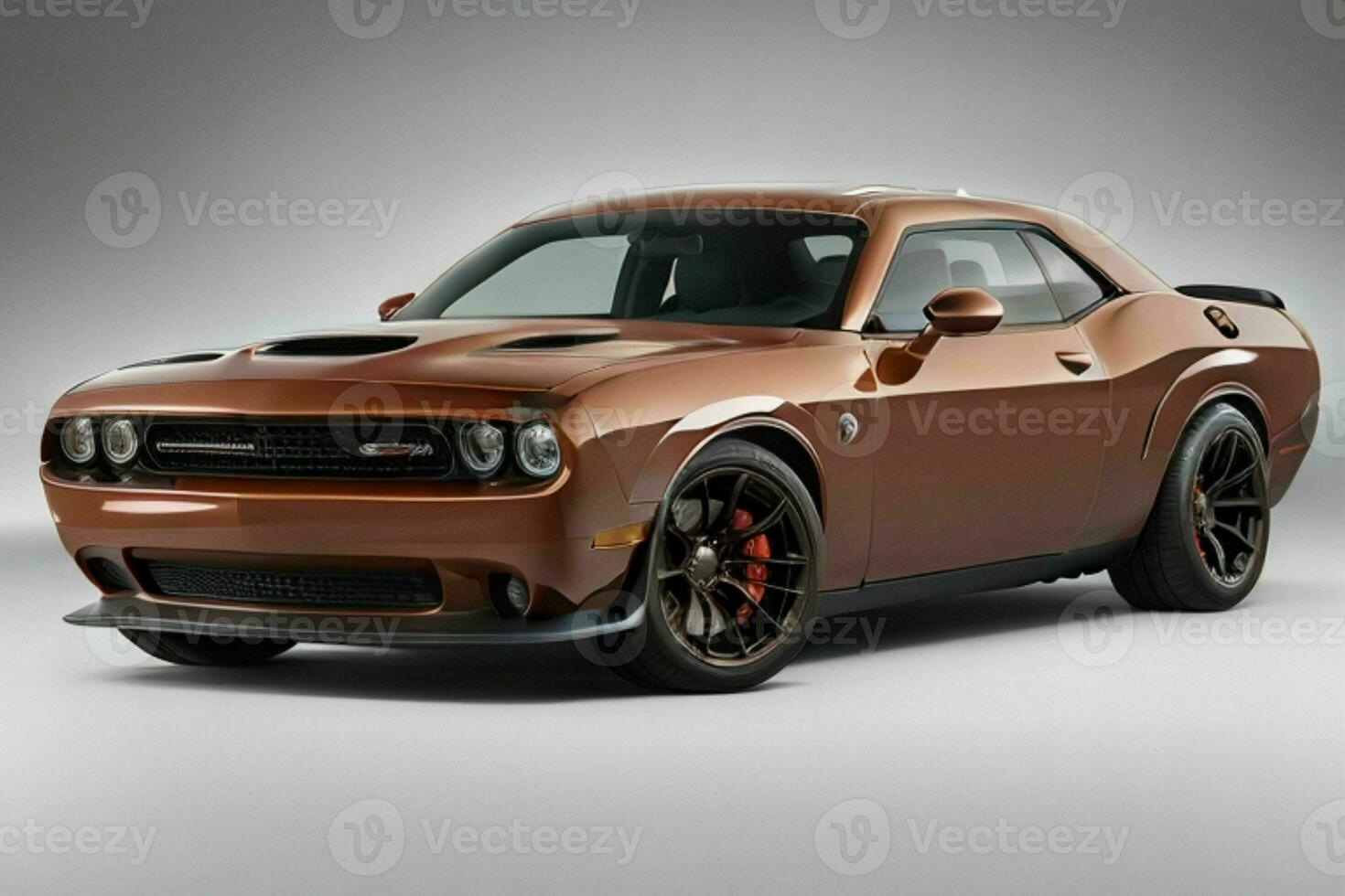 Dodge Challenger SRT Hellcat Redeye Muscle Car. AI Generative Pro Photo