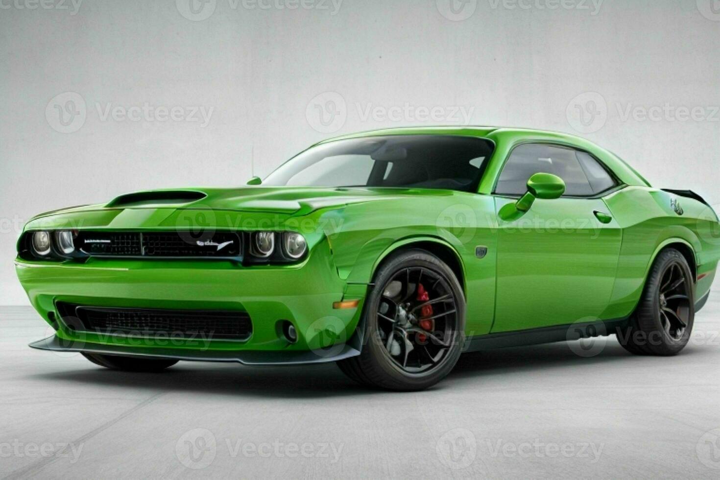 Dodge Challenger SRT Hellcat Redeye Muscle Car. AI Generative Pro Photo