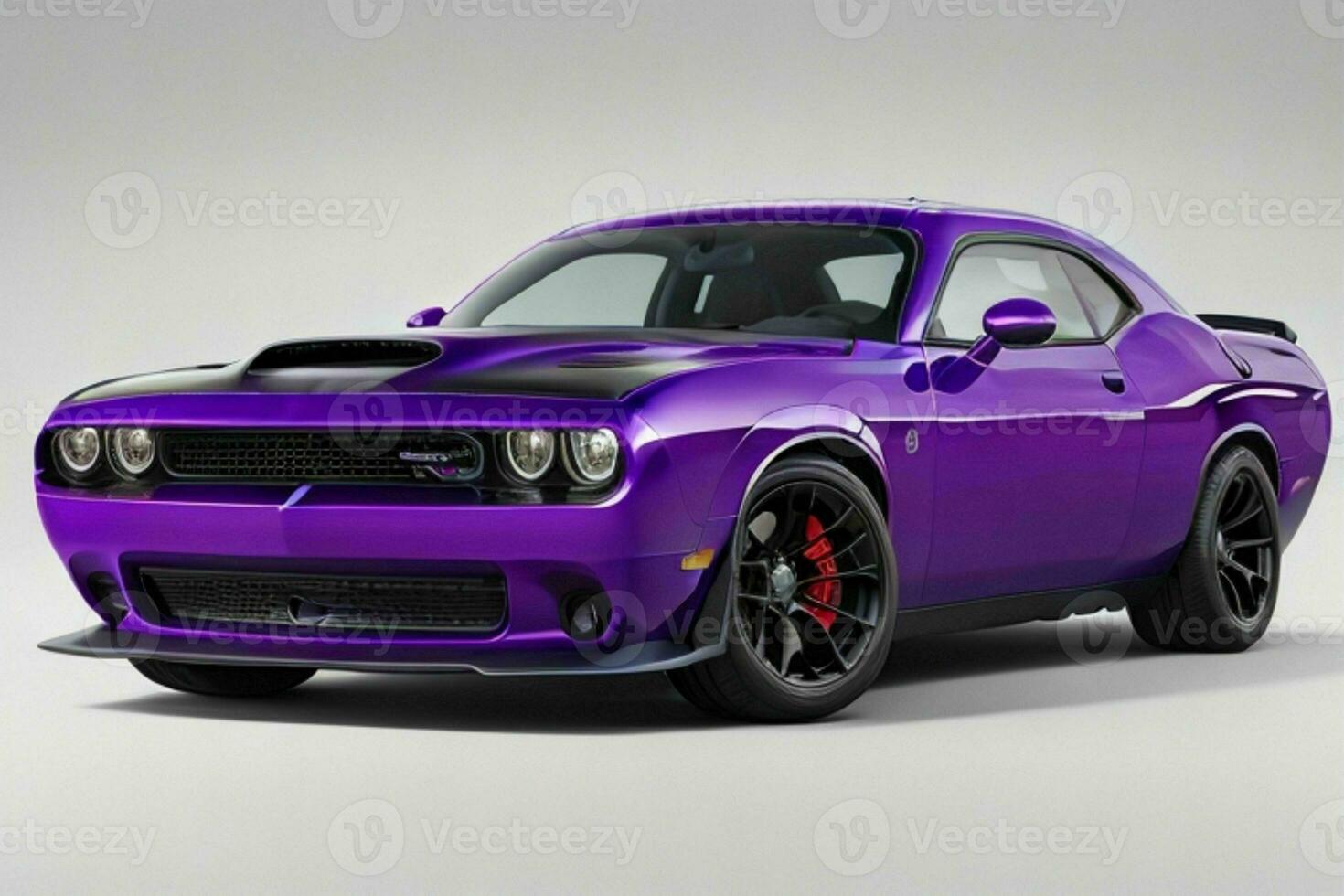 Dodge Challenger SRT Hellcat Redeye Muscle Car. AI Generative Pro Photo