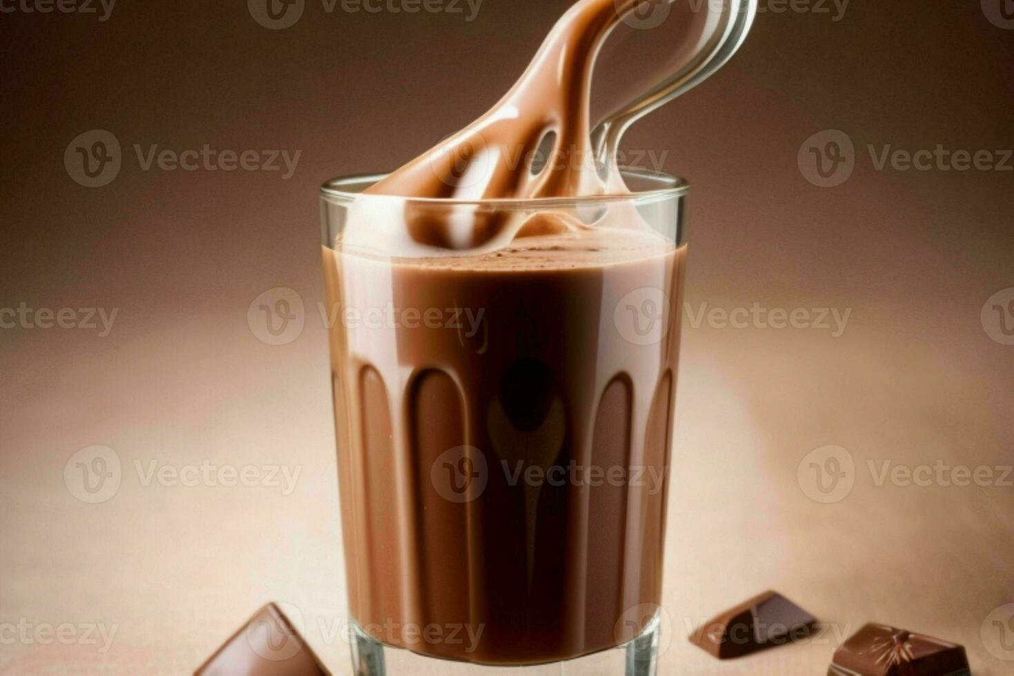 chocolate leche. ai generativo Pro foto