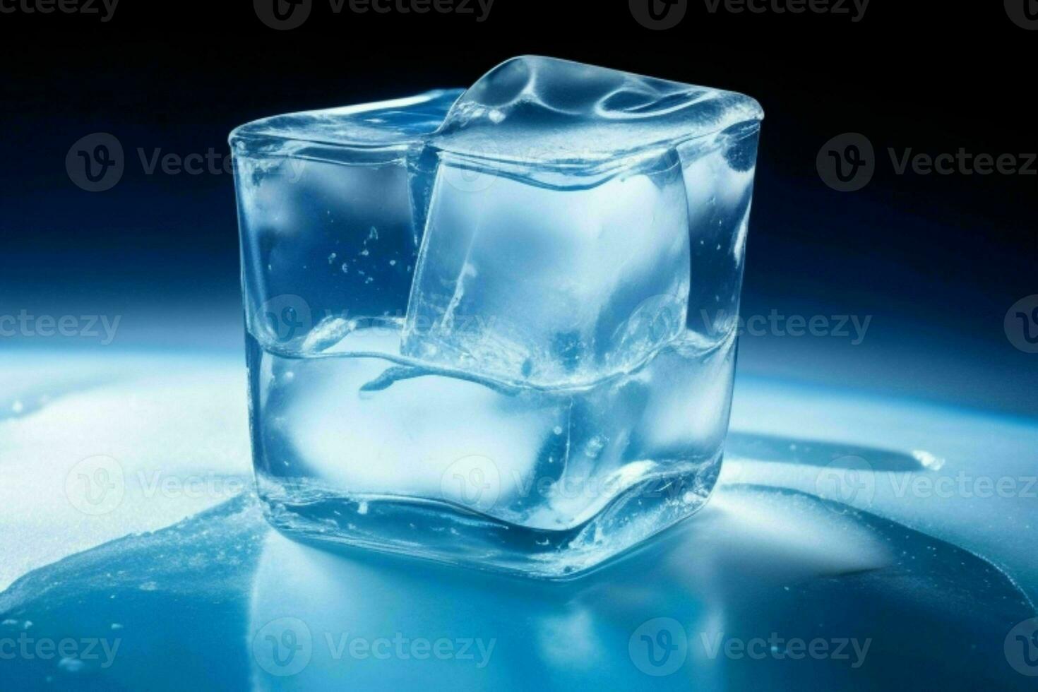 hielo cubitos. ai generativo Pro foto