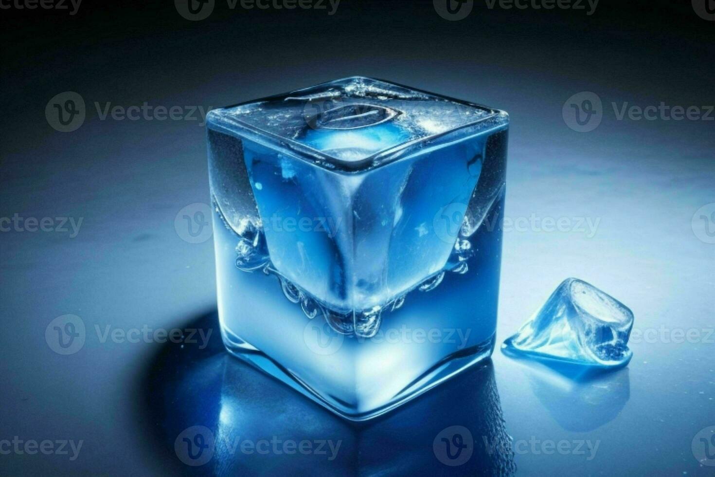 hielo cubitos. ai generativo Pro foto