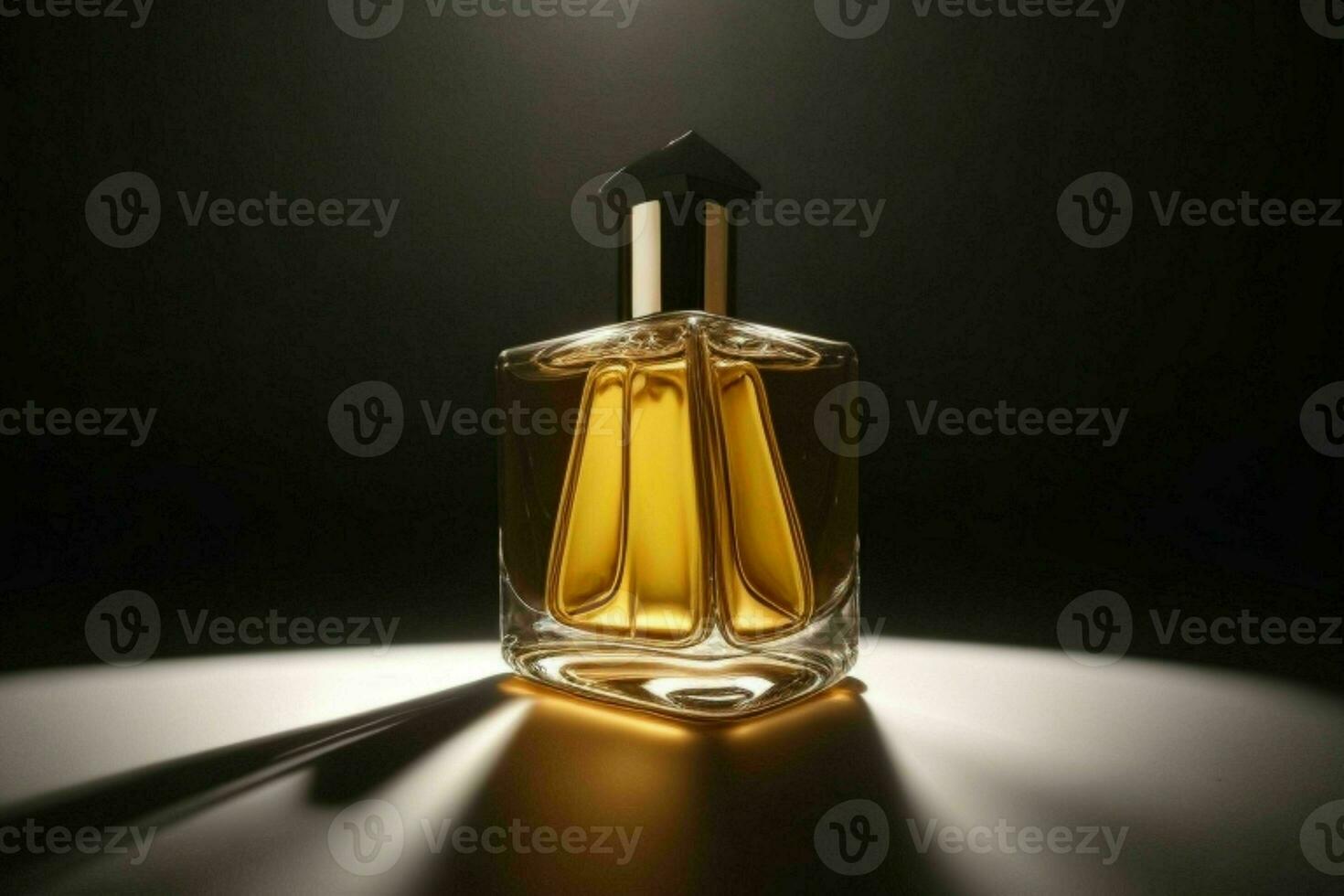 Perfume bottle mockup. AI Generative Pro Photo