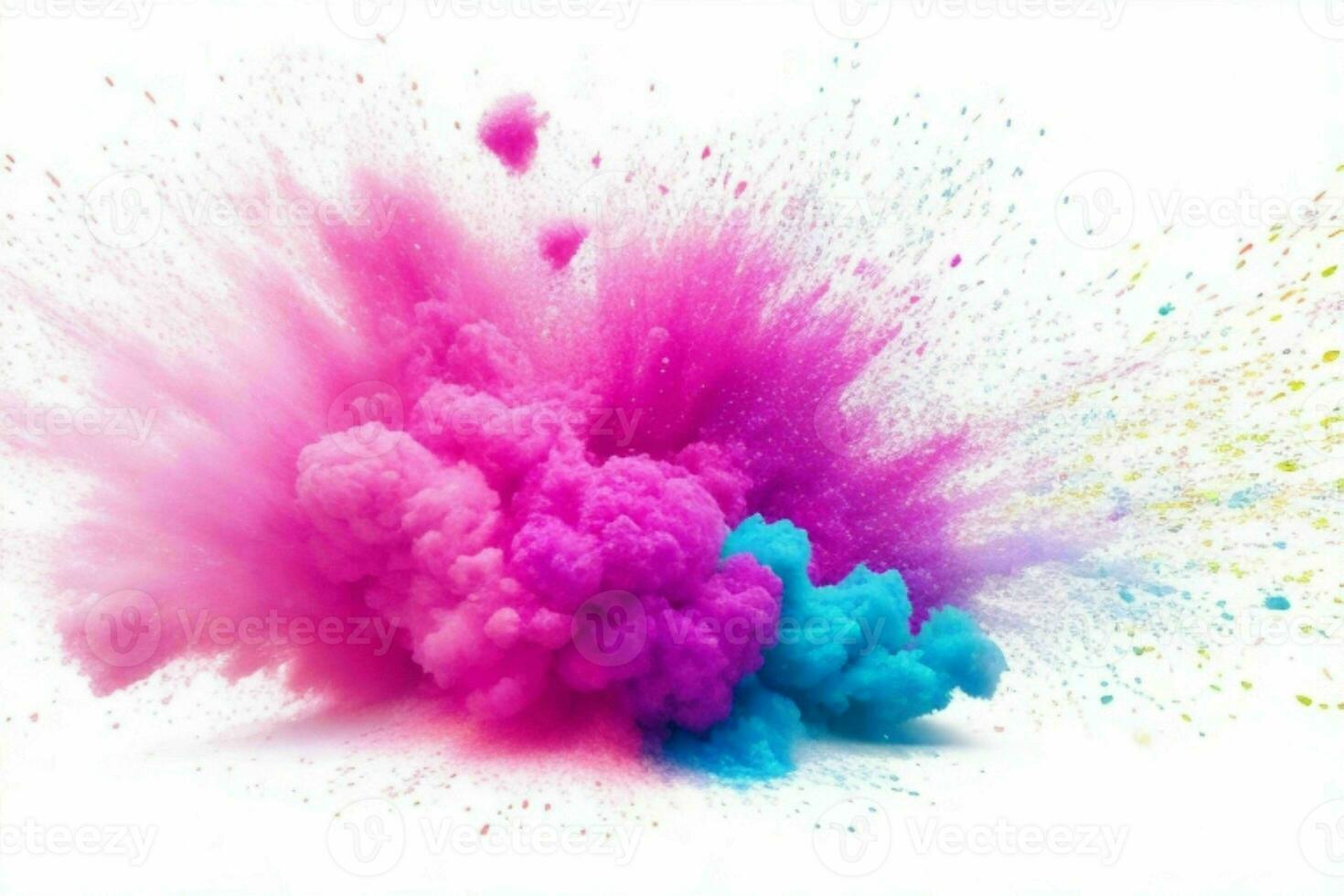 Abstract powder explosion background. AI Generative Pro Photo