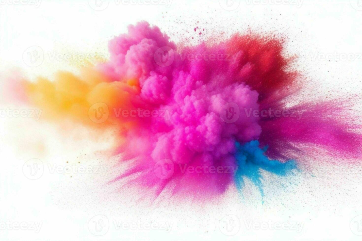 Abstract powder explosion background. AI Generative Pro Photo