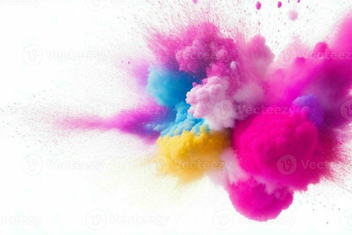 Abstract powder explosion background. AI Generative Pro Photo