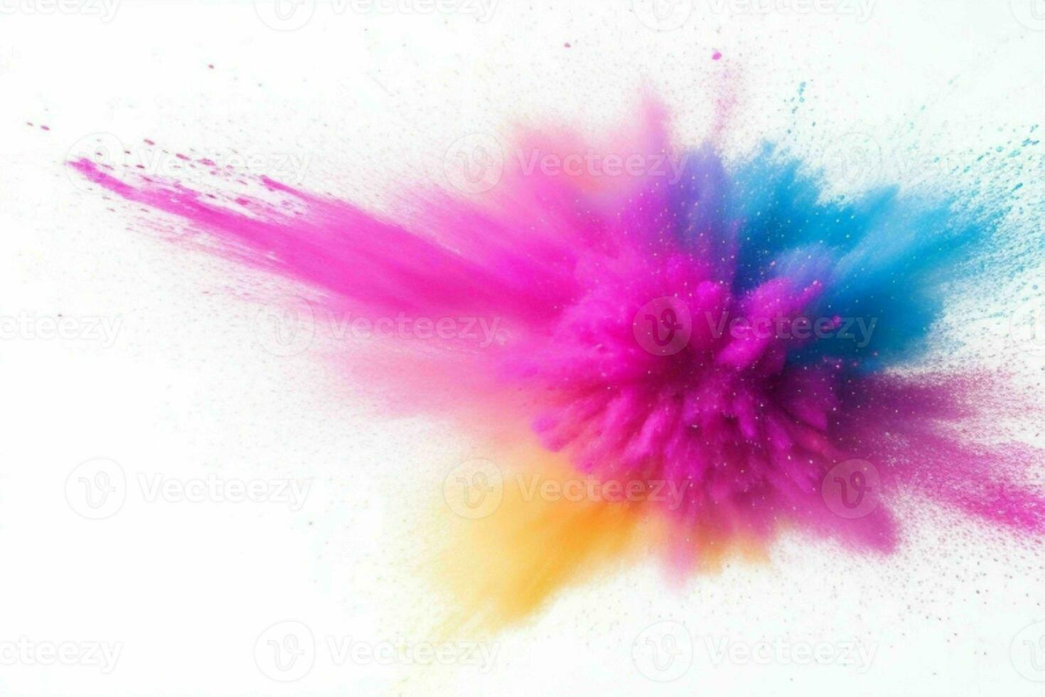 Abstract powder explosion background. AI Generative Pro Photo