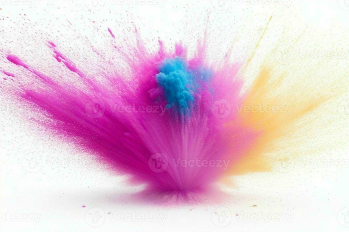 Abstract powder explosion background. AI Generative Pro Photo