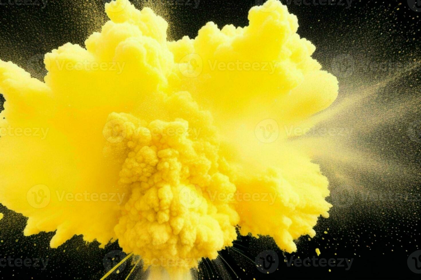 Abstract powder explosion background. AI Generative Pro Photo