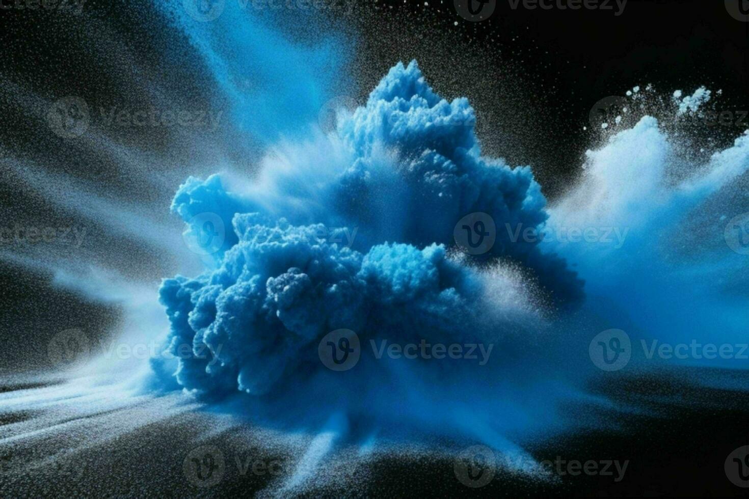 Abstract powder explosion background. AI Generative Pro Photo